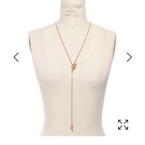 Madewell Gold Knot Adjustable Necklace